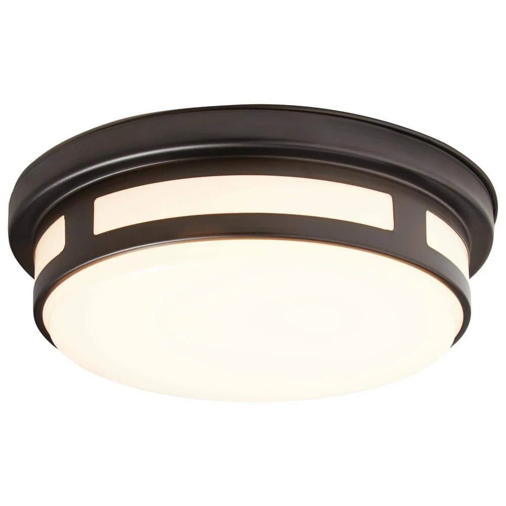11 in. 1-Light Round Black LED Outdoor Flush Mount 2700K 3000K 4000K Entryway Deck Patio 120-277V 830 Lumens Wet Rated by Hampton Bay 10 11 in. 1-Light Round Black LED Outdoor Flush Mount 2700K 3000K 4000K Entryway Deck Patio 120-277V 830 Lumens Wet Rated by Hampton Bay - Image 10