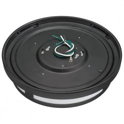 11 in. 1-Light Round Black LED Outdoor Flush Mount 2700K 3000K 4000K Entryway Deck Patio 120-277V 830 Lumens Wet Rated by Hampton Bay 15 11 in. 1-Light Round Black LED Outdoor Flush Mount 2700K 3000K 4000K Entryway Deck Patio 120-277V 830 Lumens Wet Rated by Hampton Bay -Hampton Bay Sales 11in black hampton bay outdoor flush mount lights 54471291 66 1000