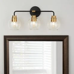 Vista Heights 3-Light Aged Bronze and Brass Vanity Light by Hampton Bay -Hampton Bay Sales aged bronze and brass hampton bay vanity lighting hd 1861ab e1 1000