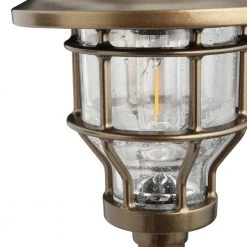 Solar Brass Outdoor Integrated LED 2500K 10-Lumens Vintage Bulb Landscape Pathway Light Set (6-Pack) by Hampton Bay -Hampton Bay Sales aged bronze hampton bay path lights nxt 1742 31 1000