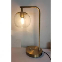 Frazier 21.5 in. Antique Brass Table Lamp with USB Port by Hampton Bay -Hampton Bay Sales antique brass hampton bay table lamps af47012u c3 1000