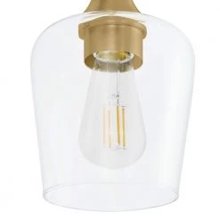 Pavlen 24 in. 3-Lights Antique Brass Vanity Light with Clear Glass Shades by Hampton Bay -Hampton Bay Sales antique brass hampton bay vanity lighting gs w070807bs 1d 1000