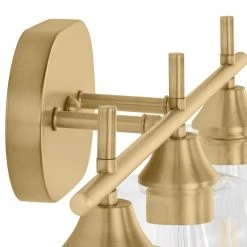 Pavlen 24 in. 3-Lights Antique Brass Vanity Light with Clear Glass Shades by Hampton Bay -Hampton Bay Sales antique brass hampton bay vanity lighting gs w070807bs 66 1000