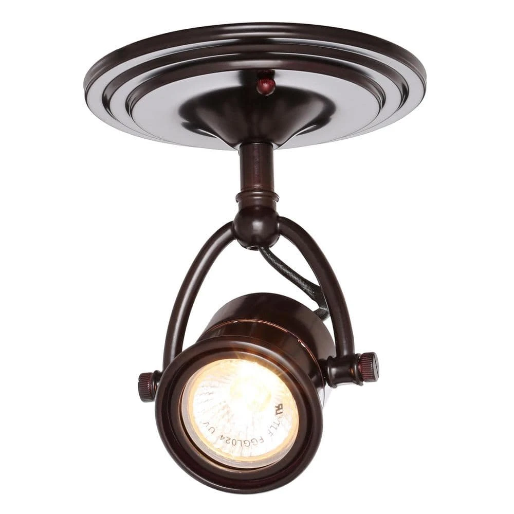 1-Light Antique Bronze Track-Lighting Pinhole Ceiling Fixture by Hampton Bay 2 1-Light Antique Bronze Track-Lighting Pinhole Ceiling Fixture by Hampton Bay - Image 2