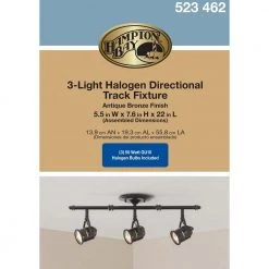 3-Light Antique Bronze Ceiling Bar Track Lighting Kit by Hampton Bay -Hampton Bay Sales antique bronze hampton bay track lighting kits ec4885abz 1f 1000