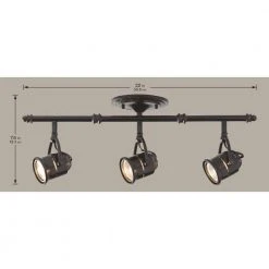 3-Light Antique Bronze Ceiling Bar Track Lighting Kit by Hampton Bay -Hampton Bay Sales antique bronze hampton bay track lighting kits ec4885abz 66 1000