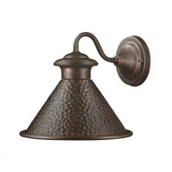 Essen 1-Light Antique Copper Outdoor Wall Lantern Sconce by Hampton Bay