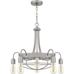 Southbourne 6-Light Antique Nickel Chandelier with Open Steel Cage Frame by Hampton Bay 15 Southbourne 6-Light Antique Nickel Chandelier with Open Steel Cage Frame by Hampton Bay -Hampton Bay Sales antique nickel hampton bay chandeliers dshd19522c1 c3 1000
