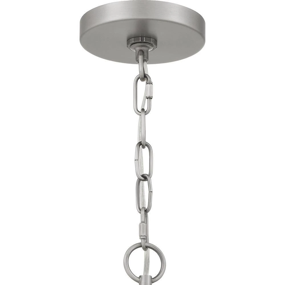 Southbourne 6-Light Antique Nickel Chandelier with Open Steel Cage Frame by Hampton Bay 10 Southbourne 6-Light Antique Nickel Chandelier with Open Steel Cage Frame by Hampton Bay - Image 10