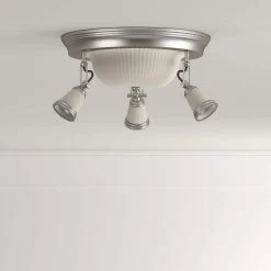 14 in. 5-Light Antique Pewter Semi-Flush Mount with Frosted Glass Shades by Hampton Bay -Hampton Bay Sales antique pewter hampton bay flush mount lights ec9068ap 1d 1000