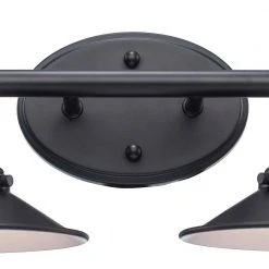 Glenhurst 2-Light Black and Brass Industrial Farmhouse Bathroom Vanity Light Fixture with Metal Shades by Hampton Bay 17 Glenhurst 2-Light Black and Brass Industrial Farmhouse Bathroom Vanity Light Fixture with Metal Shades by Hampton Bay -Hampton Bay Sales black and brass hampton bay vanity lighting hd 8002 bk br 1f 1000