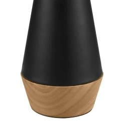 Keswick 21.25 in. Black and Light Wood Grain Accent Lamp by Hampton Bay -Hampton Bay Sales black and light wood grain hampton bay table lamps hdp15307 40 1000