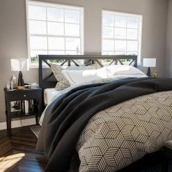 Keswick 21.25 in. Black and Light Wood Grain Accent Lamp by Hampton Bay -Hampton Bay Sales black and light wood grain hampton bay table lamps hdp15307 c3 1000