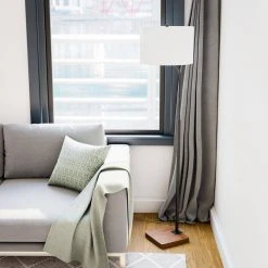 Warlington 64 in. Black and Wood Grain Floor Lamp by Hampton Bay -Hampton Bay Sales black and wood grain hampton bay floor lamps hdp15137 31 1000