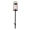 Oakman Low Voltage Black/Copper LED Path Light with Clear Water Glass by Hampton Bay