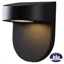 Black Outdoor LED Wall Lantern Sconce with Frosted Glass by Hampton Bay -Hampton Bay Sales black finish hampton bay outdoor sconces ilw1691l 3 40 1000