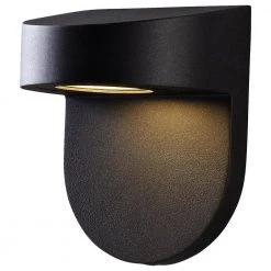Black Outdoor LED Wall Lantern Sconce with Frosted Glass by Hampton Bay -Hampton Bay Sales black finish hampton bay outdoor sconces ilw1691l 3 a0 1000
