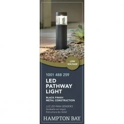 Helena Low-Voltage 10-Watt Equivalent Black Outdoor Integrated LED Round Landscape Path Bollard Light by Hampton Bay 18 Helena Low-Voltage 10-Watt Equivalent Black Outdoor Integrated LED Round Landscape Path Bollard Light by Hampton Bay -Hampton Bay Sales black hampton bay bollard lights isv1801l 3 44 1000