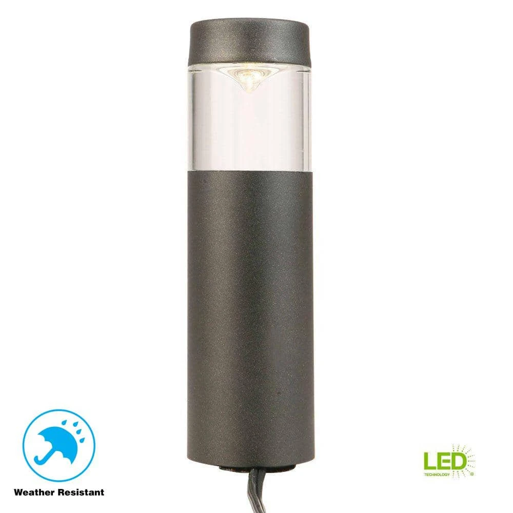 Helena Low-Voltage 10-Watt Equivalent Black Outdoor Integrated LED Round Landscape Path Bollard Light by Hampton Bay 7 Helena Low-Voltage 10-Watt Equivalent Black Outdoor Integrated LED Round Landscape Path Bollard Light by Hampton Bay - Image 7