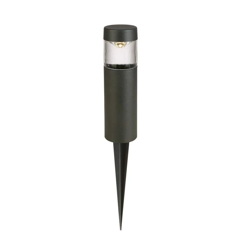 Helena Low-Voltage 10-Watt Equivalent Black Outdoor Integrated LED Round Landscape Path Bollard Light by Hampton Bay 1 Helena Low-Voltage 10-Watt Equivalent Black Outdoor Integrated LED Round Landscape Path Bollard Light by Hampton Bay