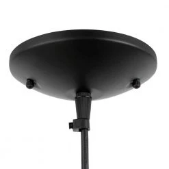 1-Light Black Warehouse Pendant Hanging Light with Metal Shade by Hampton Bay -Hampton Bay Sales black hampton bay chandeliers af 1032r bk 1d 1000