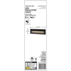 Black Integrated LED Deck Light by Hampton Bay -Hampton Bay Sales black hampton bay deck rail lights jao2601l 4f 1000