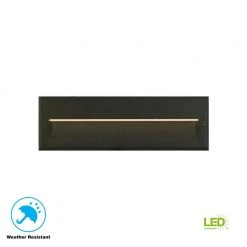 Black Integrated LED Deck Light by Hampton Bay
