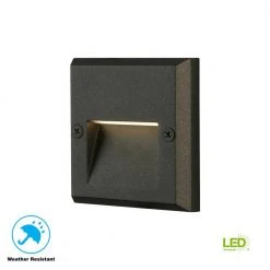 Black Integrated LED Deck Light by Hampton Bay