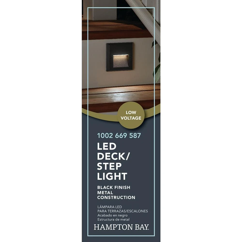 10-Watt Black Outdoor Integrated LED Landscape Path Light by Hampton Bay 6 10-Watt Black Outdoor Integrated LED Landscape Path Light by Hampton Bay - Image 6