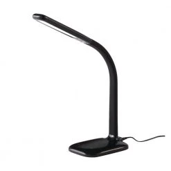 24 in. Black LED Desk Lamp with Advanced Control Features by Hampton Bay