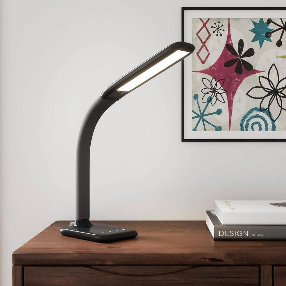 24 in. Black LED Desk Lamp with Advanced Control Features by Hampton Bay 2 24 in. Black LED Desk Lamp with Advanced Control Features by Hampton Bay - Image 2