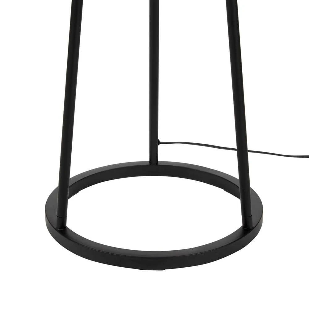 Higgins 56.25 in. Black Tripod Floor Lamp with Round Base by Hampton Bay 5 Higgins 56.25 in. Black Tripod Floor Lamp with Round Base by Hampton Bay - Image 5