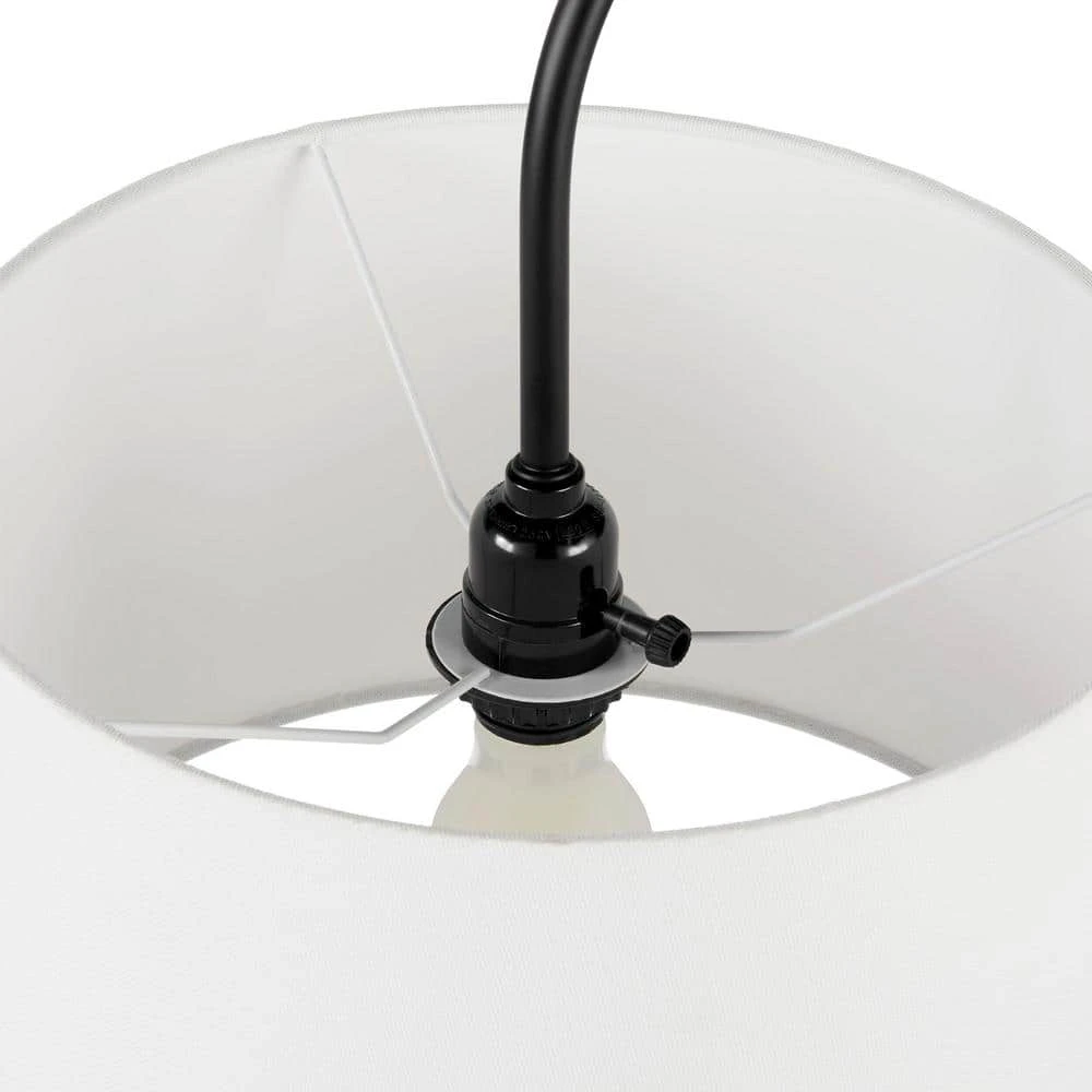 Carver 58 in. Black Downbridge Floor Lamp by Hampton Bay 3 Carver 58 in. Black Downbridge Floor Lamp by Hampton Bay - Image 3