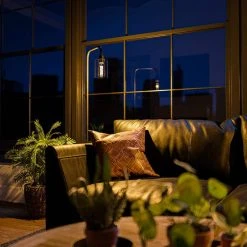 Andra 61 in. Black Floor Lamp with Seeded Glass Shade by Hampton Bay -Hampton Bay Sales black hampton bay floor lamps hdp15136 76 1000