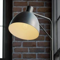 Elkton 61.25 in. Black Floor Lamp by Hampton Bay -Hampton Bay Sales black hampton bay floor lamps hdp15138 1f 1000