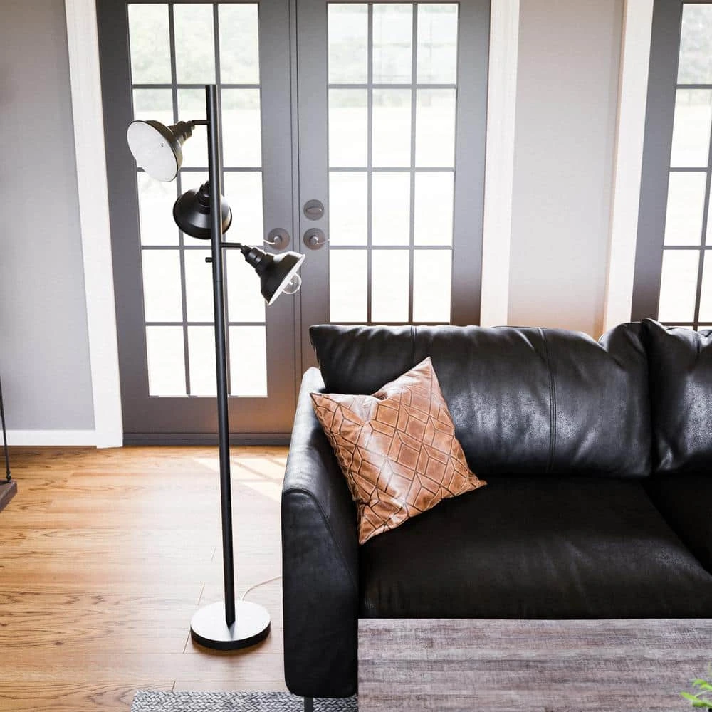 Selsdon 65 in. Black Tree Floor Lamp by Hampton Bay 10 Selsdon 65 in. Black Tree Floor Lamp by Hampton Bay - Image 10