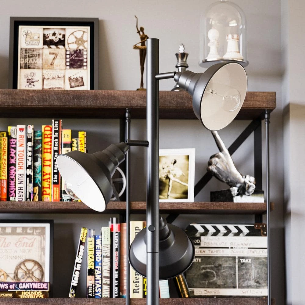 Selsdon 65 in. Black Tree Floor Lamp by Hampton Bay 12 Selsdon 65 in. Black Tree Floor Lamp by Hampton Bay - Image 12