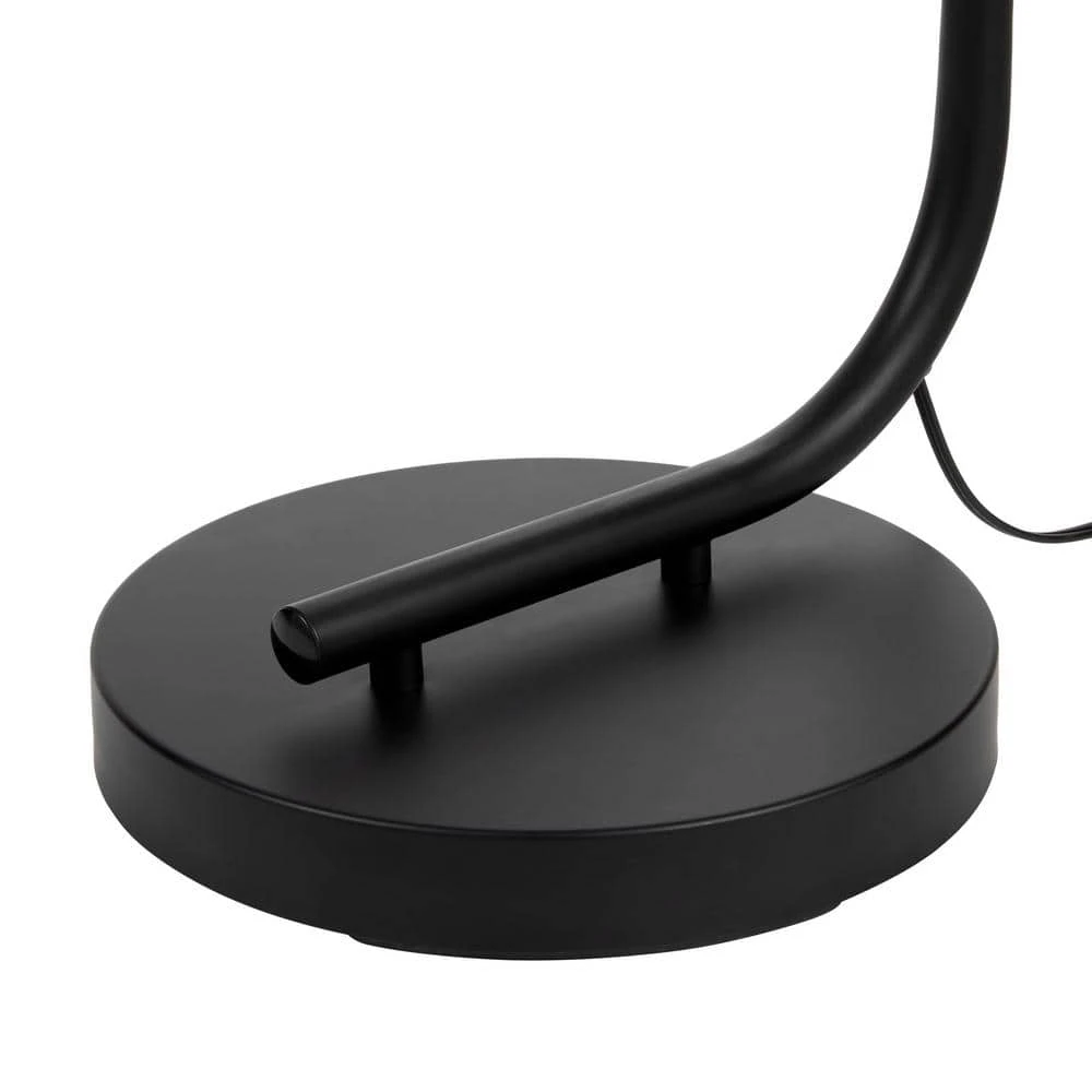 Cline 62 .5 in. Black Clear Glass Shaded Floor Lamp - Title 20 by Hampton Bay 5 Cline 62 .5 in. Black Clear Glass Shaded Floor Lamp - Title 20 by Hampton Bay - Image 5