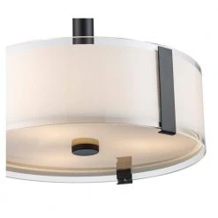 Bourland 14 in. 3-Light Black Semi-Flush Mount by Hampton Bay 9 Bourland 14 in. 3-Light Black Semi-Flush Mount by Hampton Bay -Hampton Bay Sales black hampton bay flush mount lights bk0902 4f 1000
