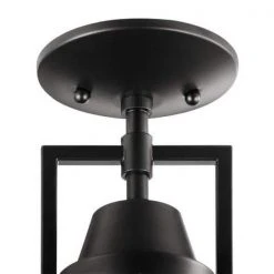 Wilhelm 12 in. 1-Light Black Farmhouse Semi-Flush Mount Kitchen Ceiling Light Fixture by Hampton Bay 8 Wilhelm 12 in. 1-Light Black Farmhouse Semi-Flush Mount Kitchen Ceiling Light Fixture by Hampton Bay -Hampton Bay Sales black hampton bay flush mount lights dc c4927 12 bk 40 1000
