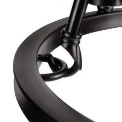 Stratton 14 in. 3-Light Black Semi-Flush Mount by Hampton Bay -Hampton Bay Sales black hampton bay flush mount lights hdp00007 1d 1000