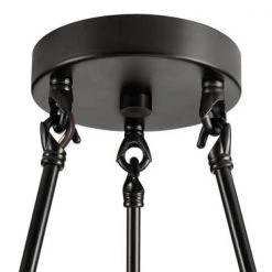 Stratton 14 in. 3-Light Black Semi-Flush Mount by Hampton Bay -Hampton Bay Sales black hampton bay flush mount lights hdp00007 40 1000