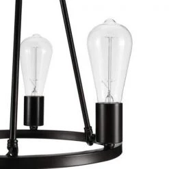 Stratton 14 in. 3-Light Black Semi-Flush Mount by Hampton Bay -Hampton Bay Sales black hampton bay flush mount lights hdp00007 a0 1000