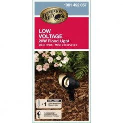Low-Voltage 20-Watt (Bi-Pin) Black Outdoor Landscape Flood Light by Hampton Bay -Hampton Bay Sales black hampton bay landscape flood lights hd28688bk 40 1000