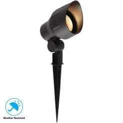 Low-Voltage 20-Watt (Bi-Pin) Black Outdoor Landscape Flood Light by Hampton Bay