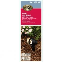 Low-Voltage 20-Watt (Bi-Pin) Black Outdoor Landscape Flood Light by Hampton Bay -Hampton Bay Sales black hampton bay landscape flood lights hd28688bk 66 1000