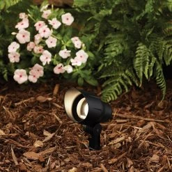 Low-Voltage 20-Watt (Bi-Pin) Black Outdoor Landscape Flood Light by Hampton Bay -Hampton Bay Sales black hampton bay landscape flood lights hd28688bk c3 1000