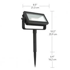 Low Voltage Black Outdoor Integrated LED Landscape Flood Light with 3 levels of intensity by Hampton Bay -Hampton Bay Sales black hampton bay landscape flood lights hd33680bk 1d 1000