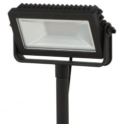 Low Voltage Black Outdoor Integrated LED Landscape Flood Light with 3 levels of intensity by Hampton Bay -Hampton Bay Sales black hampton bay landscape flood lights hd33680bk 40 1000
