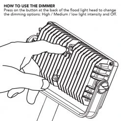 Low Voltage Black Outdoor Integrated LED Landscape Flood Light with 3 levels of intensity by Hampton Bay -Hampton Bay Sales black hampton bay landscape flood lights hd33680bk 66 1000